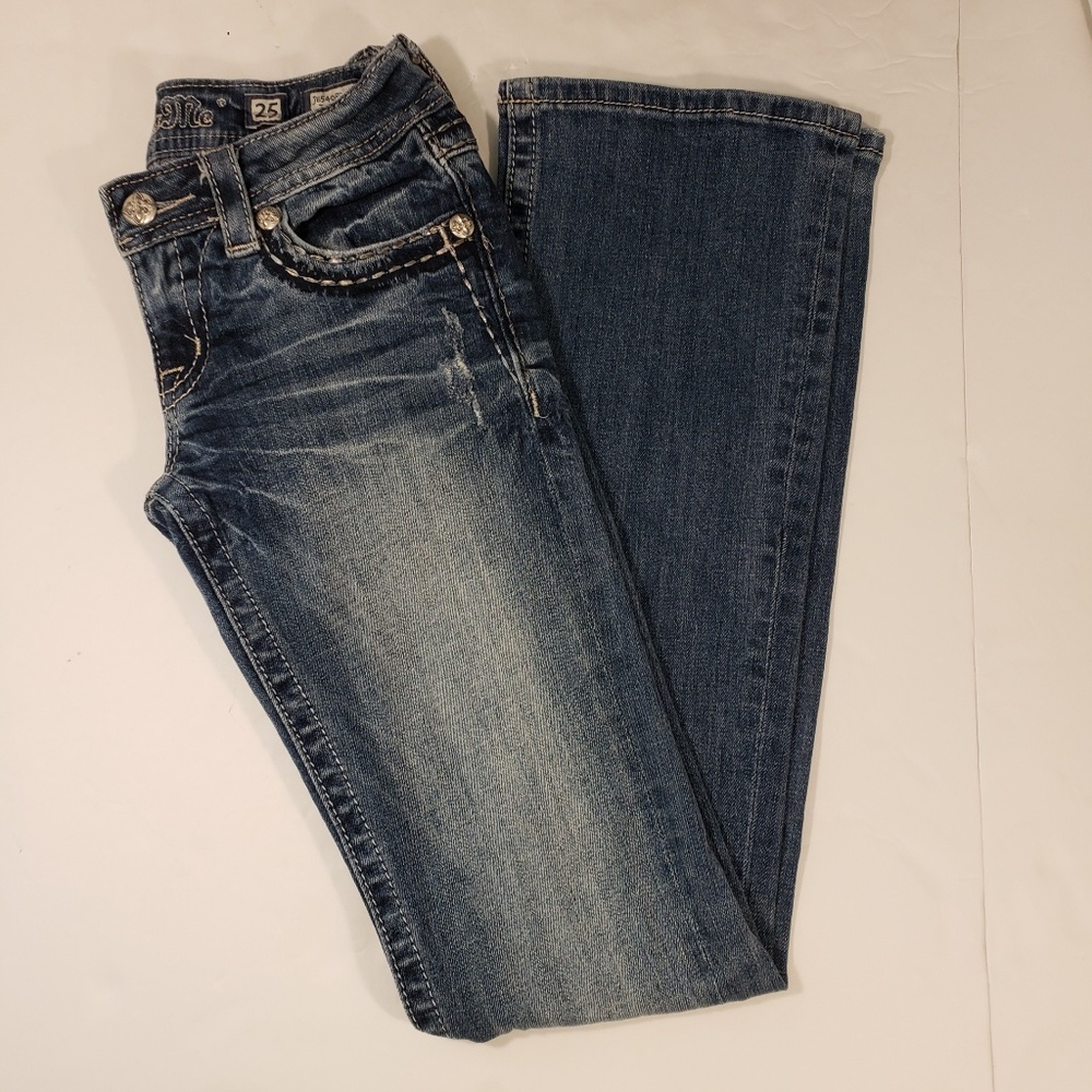 Miss Me Dark Wash Boot Jeans Size 25